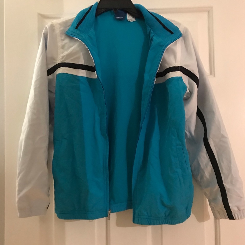 Blue and White Athletic Jacket
